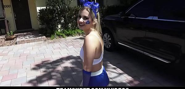  Sexy Cheerleader Aria Banks Sucks And Fucks Till Screaming Orgasm